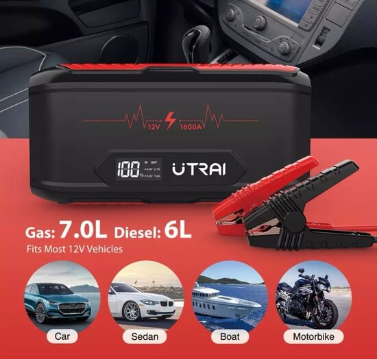 Booster de arranque com power bank