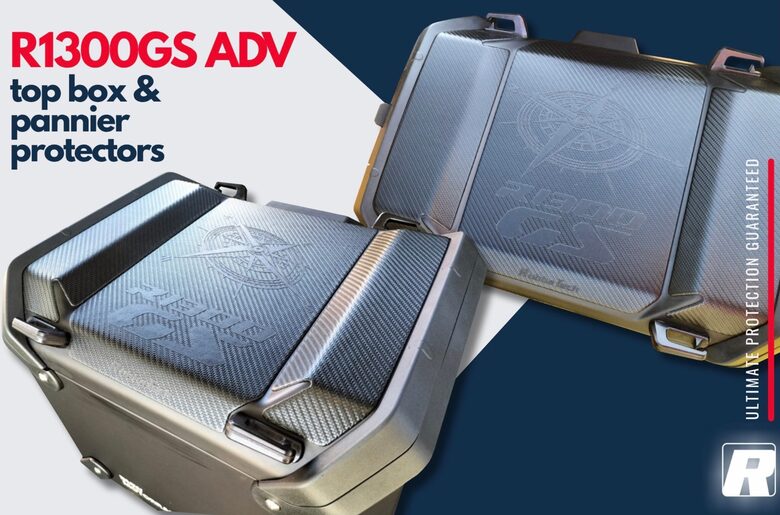 Proteções tampas malas alumínio bmw r1300 GS Adventure - Rubbatech