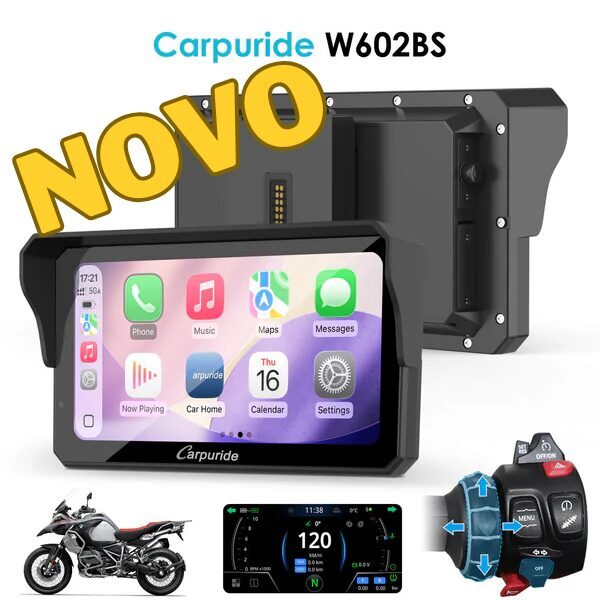 Carpuride W602BS Pro p/ modelos BMW (Encaixe direto no  suporte GPS)