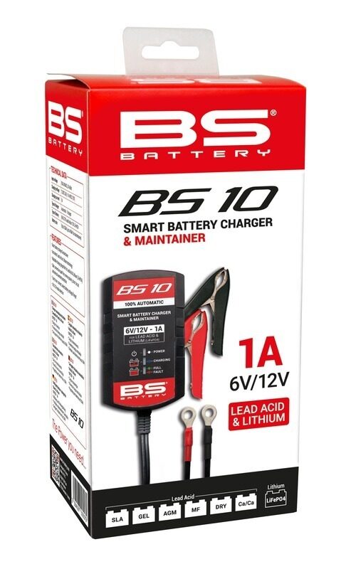 Carregador de bateria inteligente BS BATTERY BS10 - 6/12V 1A