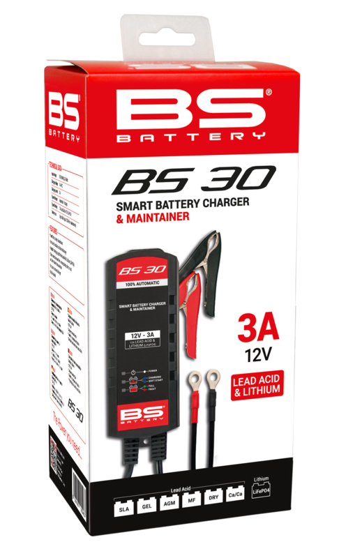 Carregador de bateria inteligente BS Battery BS30 12V 3A