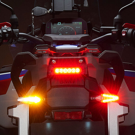 Suporte Weiser com luz de presença/travão B6 BMW R1300GS ADVENTURE