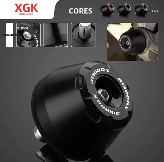 Slider traseiro cores BMW R1300 GS e GSA