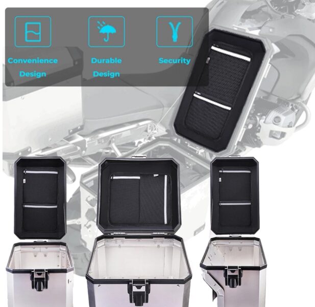 Bolsas interiores p/ tampas das malas de alumínio originais bmw 