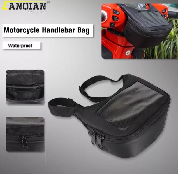 Bolsa de guiador p/ vespas e aceleras